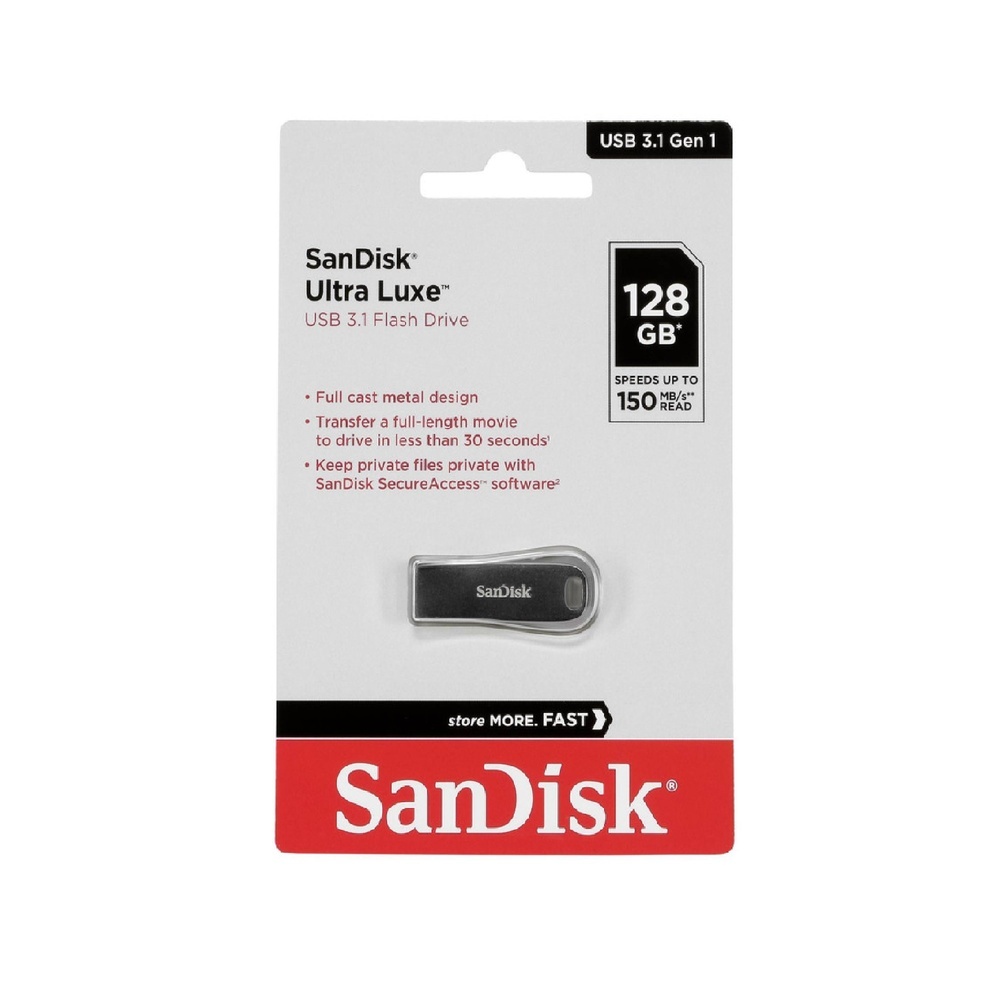 10000476-128-san-disk-ultra-luxe-usb-3-1---sandisk فلش 128 گیگ san disk ultra luxe usb 3.1