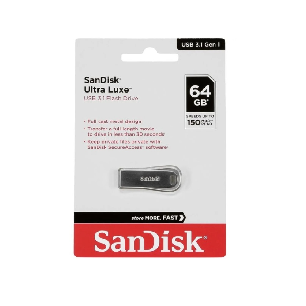 10000478-64-san-disk-ultra-luxe-usb-3-1---sandisk فلش 64 گیگ san disk ultra luxe usb 3.1