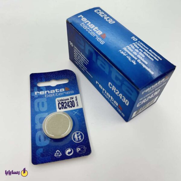 باتری سکه ای CR2430 رناتا (RENATA) | (LITHIUM 3V) تکی
