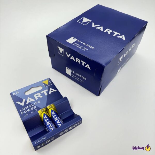 باتری قلمی AA وارتا (VARTA) LONGLIFE POWER آبی آلکالاین (Alkaline) – بسته 2 عددی 1.5V/ LR6