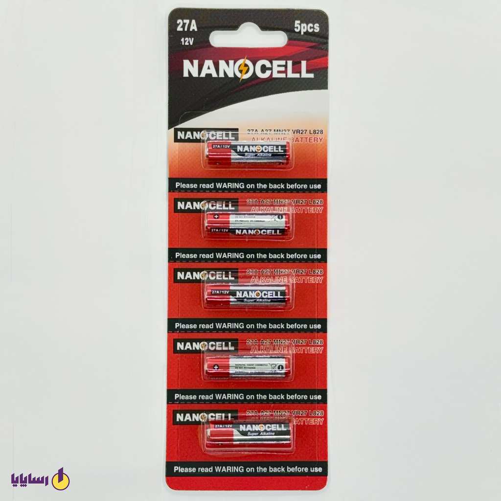 10000831 باتری A27 ریموتی نانوسل (NANOCELL) | 12 ولت | (SUPER ALKALINE)